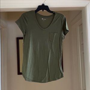 Women’s Round Neck Green Colored Tshirt!